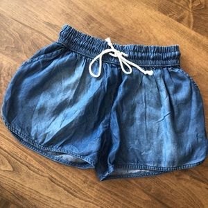 Flowy Denim Shorts
